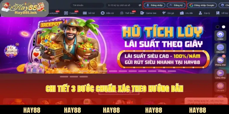 Chi tiết 3 bước chuẩn xác theo hướng dẫn